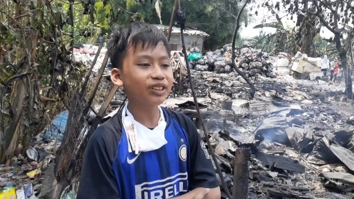 Rumah Putra 'Cilok' Anak Angkat Asyanti di Kampung Lapak Pemulung Bintaro Terbakar