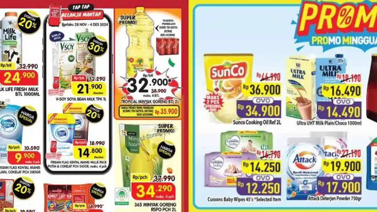 2 Katalog Promo Minyak Goreng di Superindo dan Hypermart Bali, Sunco Diskon Rp2.000 Pakai OVO