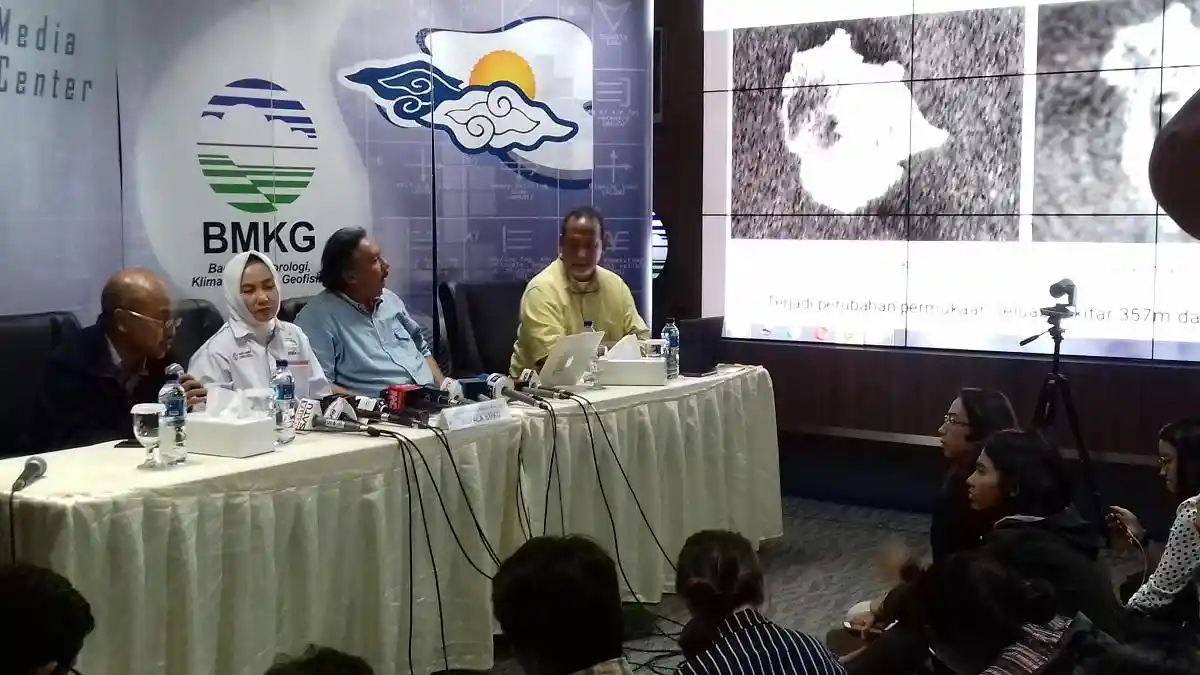BMKG: Masyarakat Diimbau Jauhi Pesisir Pantai Selat Sunda Radius 1 Km