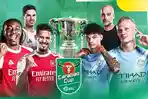 LINK Nonton TV Online Arsenal vs Man City Tak Live SCTV Hanya Streaming Final Carabao Cup di Vidio