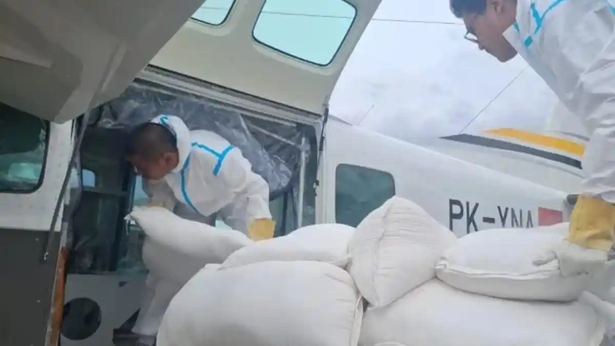 Curah Hujan Tinggi, BNPB Lakukan Operasi Modifikasi Cuaca, Semai Kalsium Oksida di Bogor