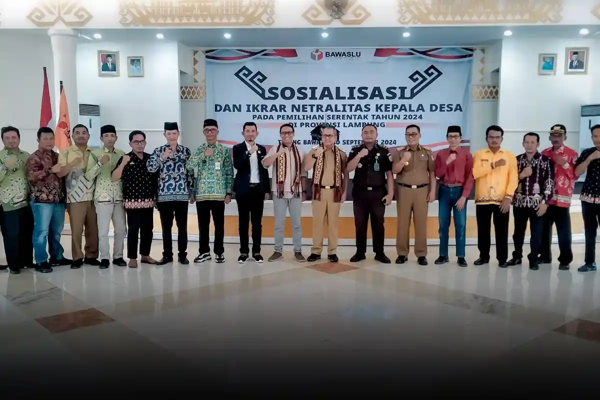 Netralitas Kakam dan Lurah di Uji di Pilkada, Bawaslu Lampung Gelar Ikrar Netralitas di Tulangbawang