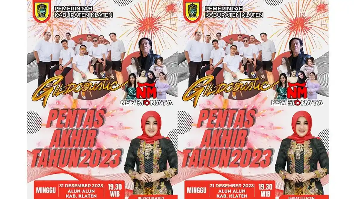 Malam Pergantian Tahun, Pemkab Klaten Gelar Pentas Musik di Alun-alun Kota, Ini Imbauan Bupati