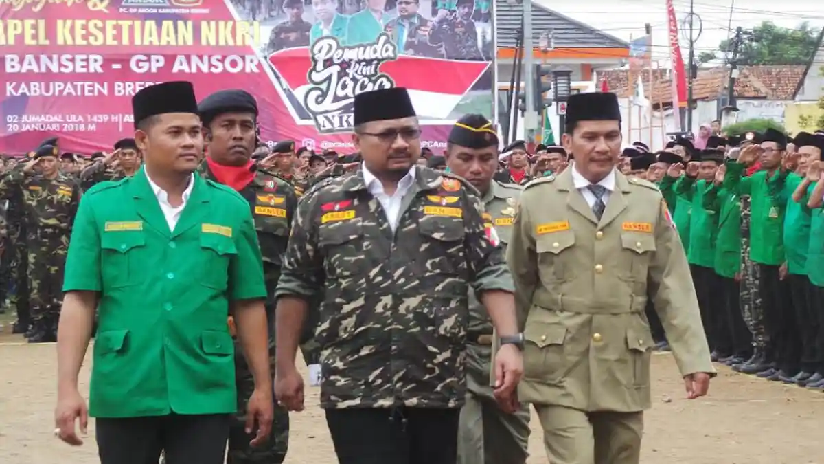 Ketum GP Ansor Tegaskan Banser Tidak Terlibat dalam Aksi Tolak Gerakan Ganti Presiden