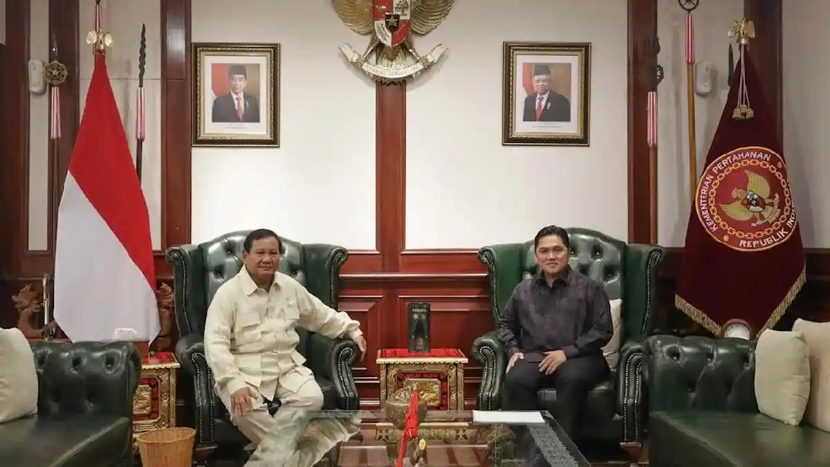 Politisi Gerindra Sebut Prabowo-Erick Thohir Duet Menteri Terbaik