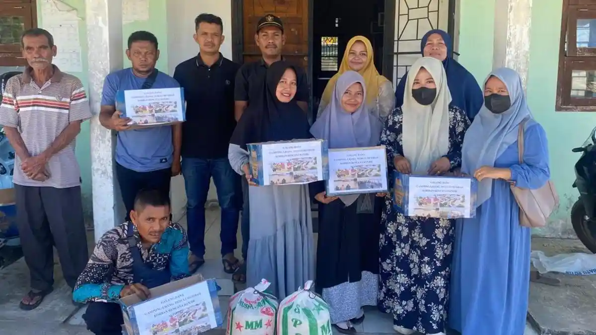 Perangkat Gampong Lhang Abdya Galang Dana untuk Korban Banjir