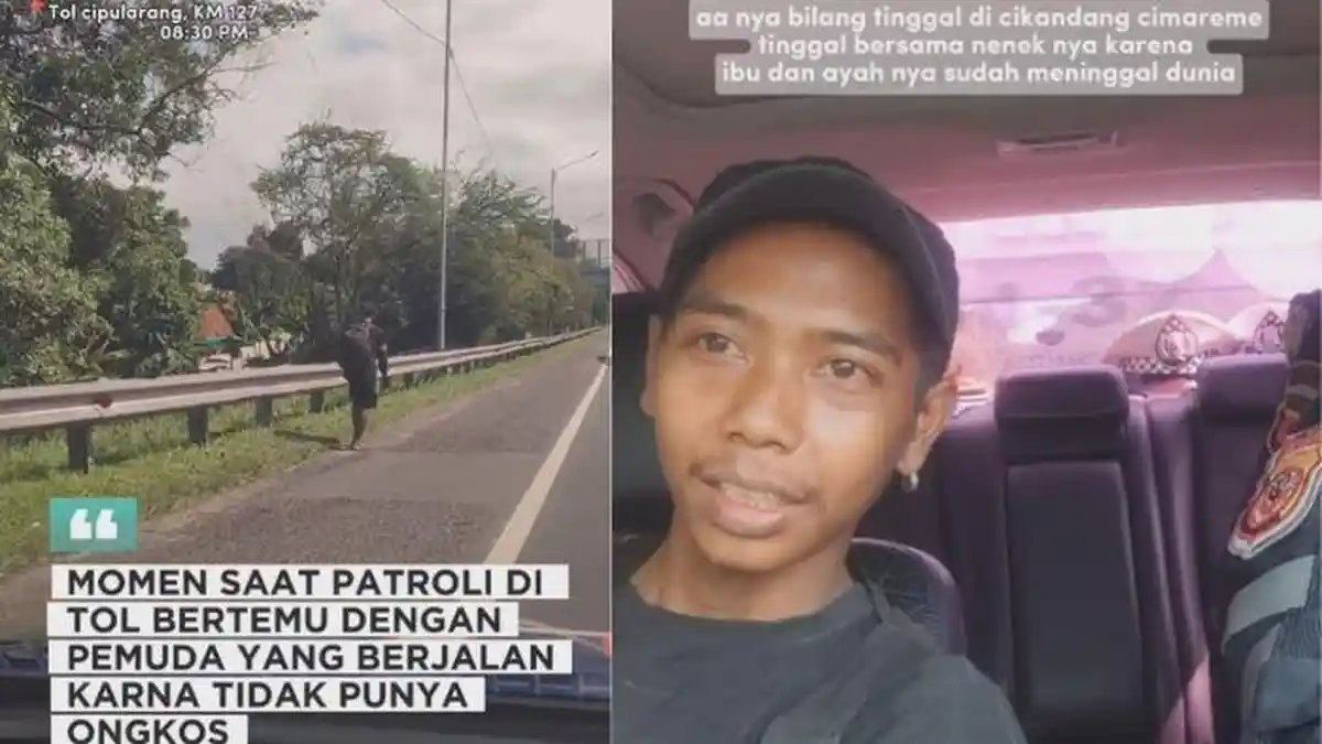 Sosok Bripka Rizky Hikmat Setiawan Penolong Kuli Bangunan yang Jalan Kaki, Punya Gaji Lumayan