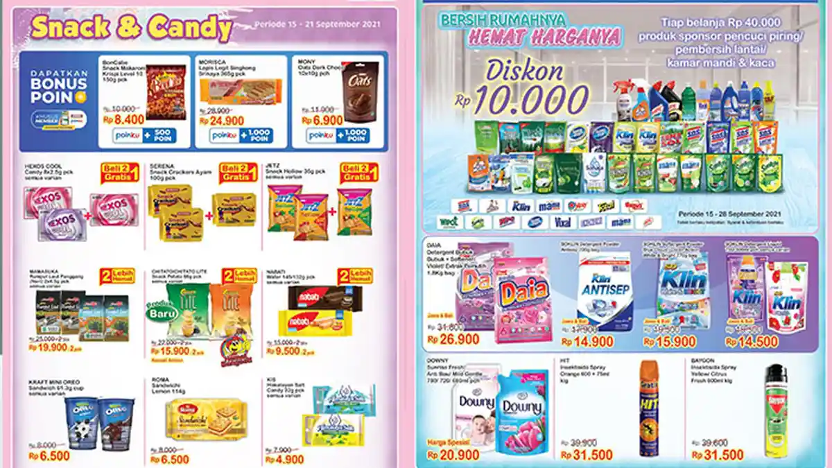 PROMO JSM Indomaret TERBARU 17 - 19 September 2021: Chitato Lite 2Pcs Rp15.900, Deterjen-Sabun Hemat