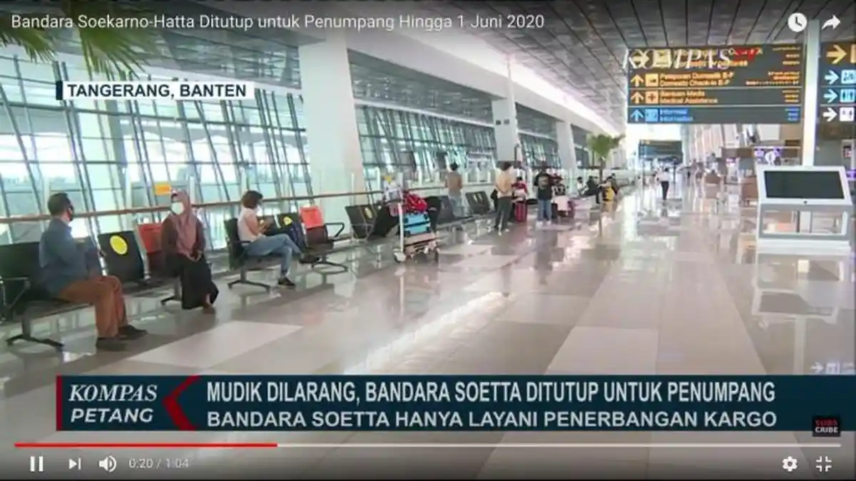 Bandara Soekarno-Hatta Tak Layani Penerbangan Komersial hingga 1 Juni 2020