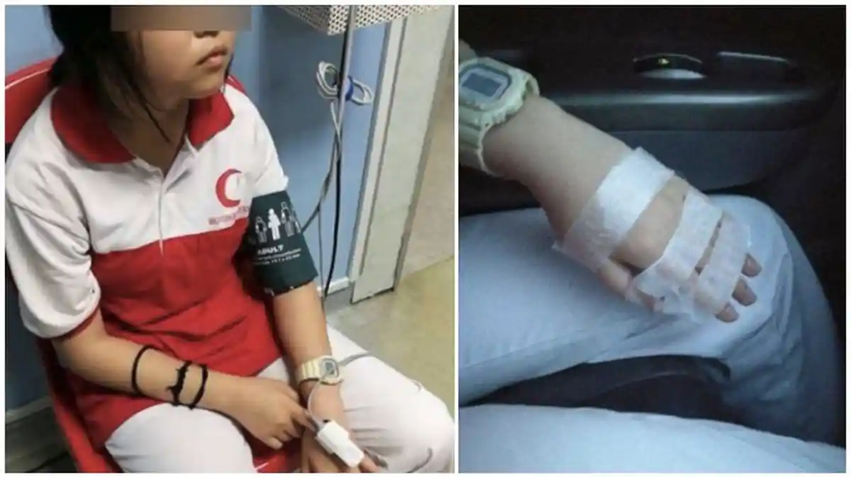 Tanpa Alasan yang Jelas Guru Ayunkan Sapu Kepada Muridnya Hingga Patahkan Tulangnya