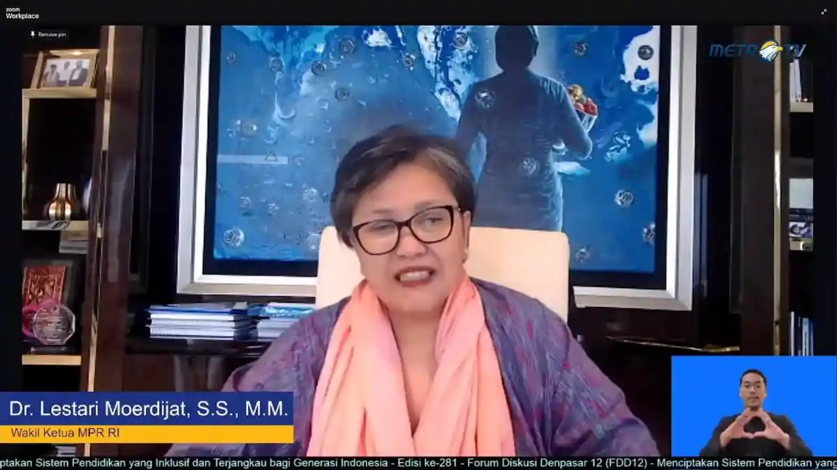 Lestari Moerdijat Sebut Pendidikan Inklusif Belum Optimal, Perlu Sinergi Semua Pihak - Tribunnews.com