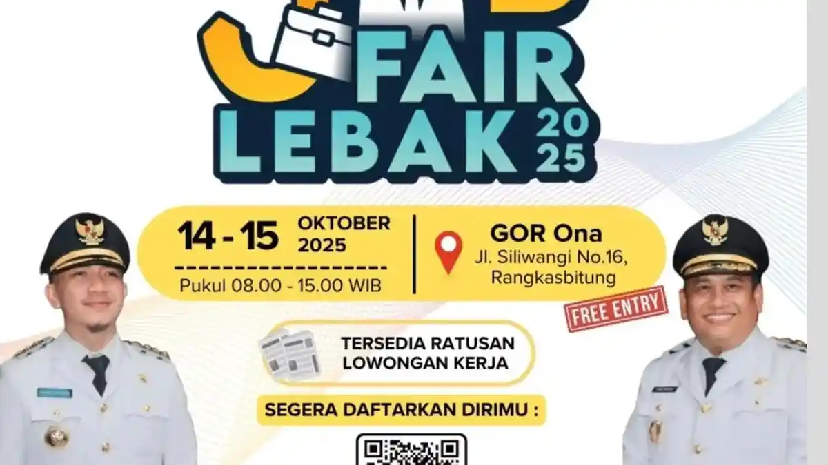Job Fair Lebak 2025 Dibuka Hari Ini, Ayo Datang ke GOR Ona Rangkasbitung Ada Ratusan Loker Tersedia