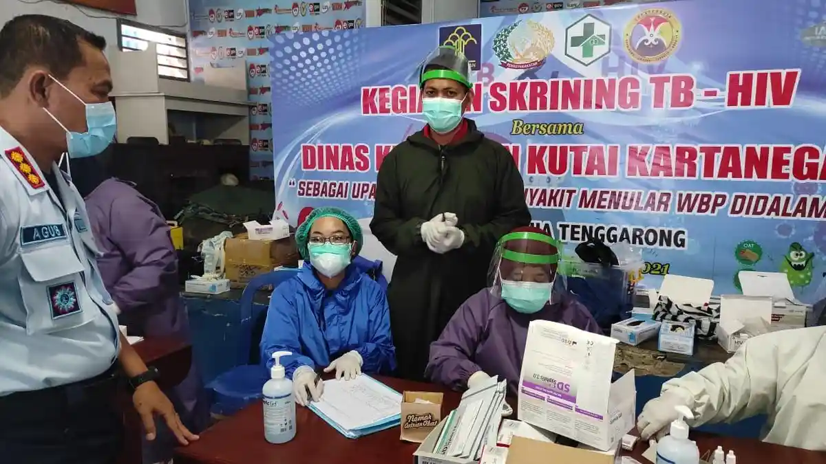 Cegah Penyakit Menular di Lapas Tenggarong, Warga Binaan Ikut Screening Metede Tes Cepat HIV