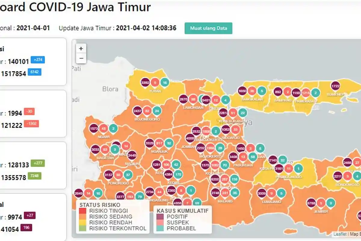 Update Virus Corona di Surabaya Sabtu 3 April 2021: PPKM Mikro Diperpanjang? Berakhir 5 April