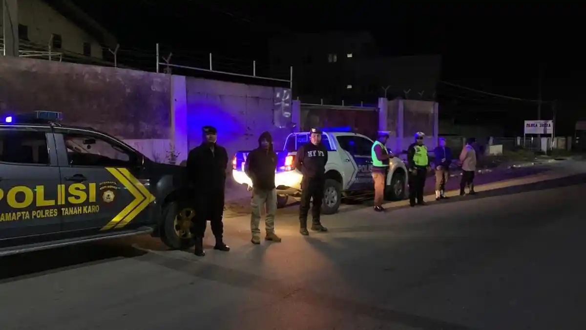 Cegah Kejahatan, Polres Karo Giat Patroli Rutin