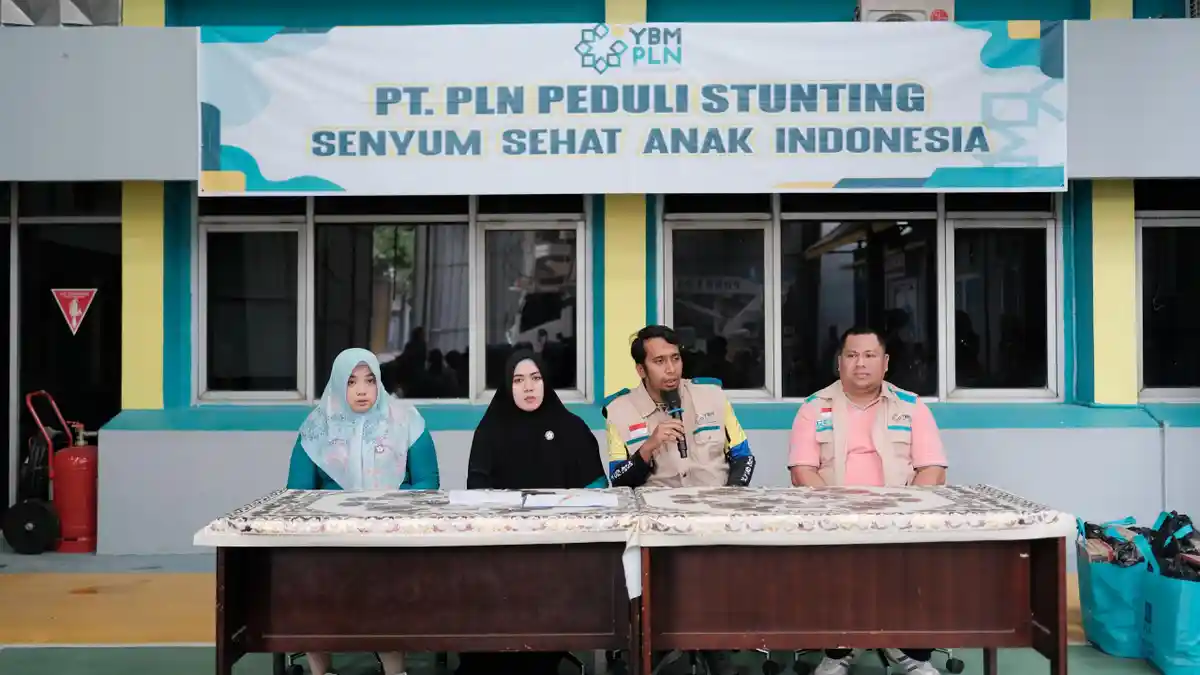 Peduli Stunting, YBM PLN UP3 Lahat Tuntaskan Gelar  Program Senyum Sehat