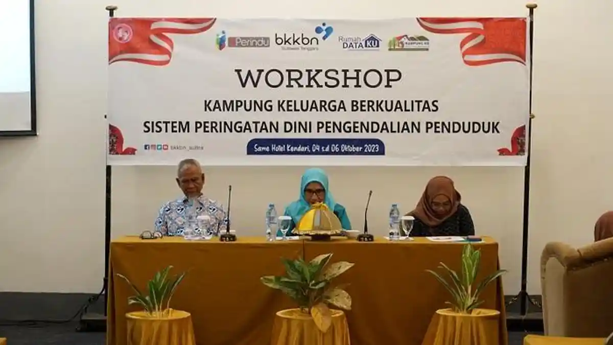 BKKBN Sulawesi Tenggara Gelar Workshop Kampung KB Sistem Peringatan Dini Pengendalian Penduduk