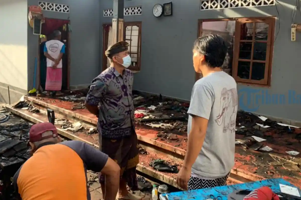 UPDATE: Kebakaran Warung dan Rumah di Gunaksa Klungkung, Sudiarta: Saya Tidak Tahu Api Dari Mana
