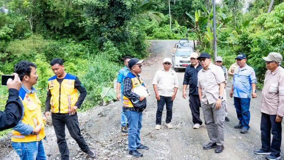 Wabup Banggai Furqanuddin Masulili Cek Kualitas Proyek Jalan di Pagimana