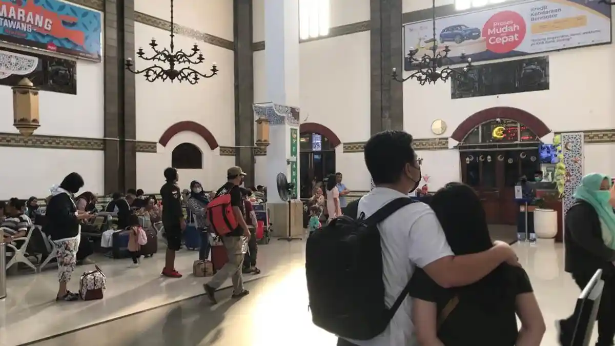 KAI Daop 4 Semarang Mencatat 105.612 Orang Naik Kereta Api Pada Arus Balik
