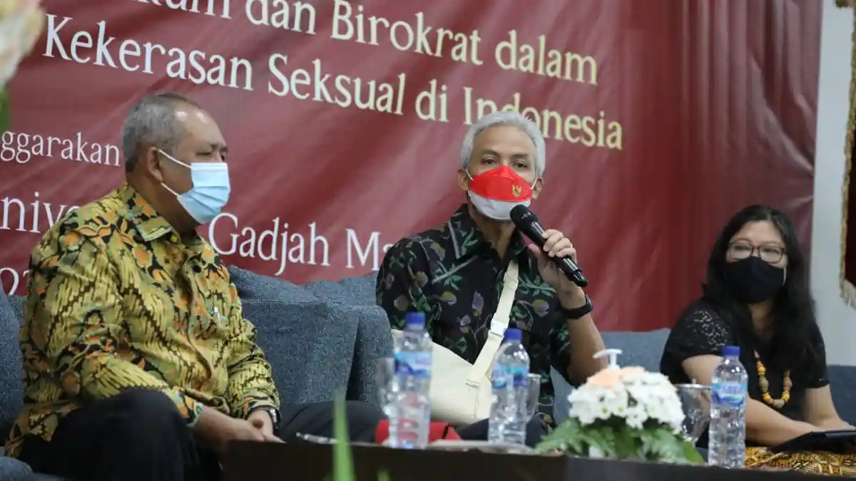 Jadi Pembicara di UGM, Ganjar Beberkan Problem Kekerasan Seksual di Jateng