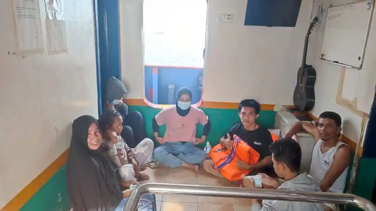 Ketika KM LP Tenggelam Ada Penumpang belum Sempat Keluar