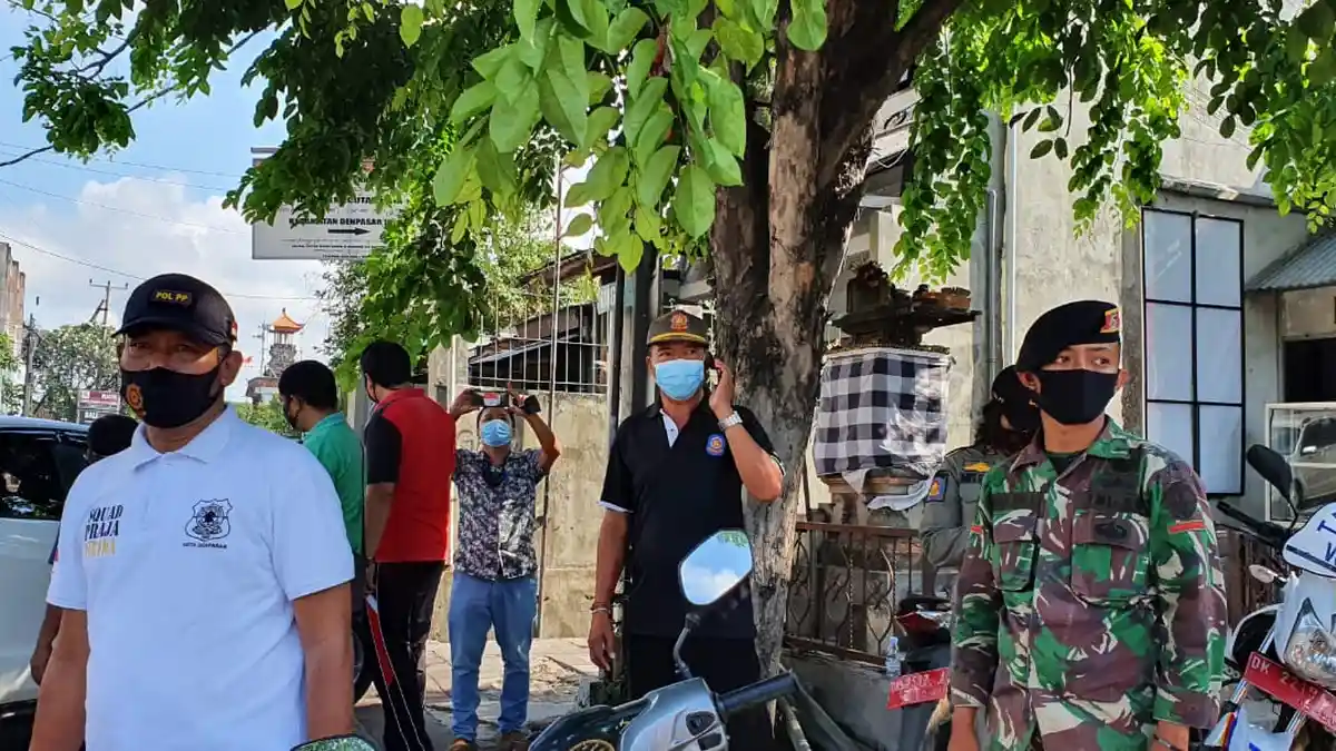 Lagi, Tim Yustisi Kota Denpasar Gelar Sidak Masker, 18 Orang Terjaring