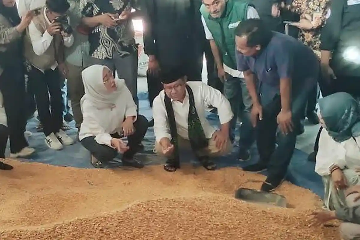 Bertemu Peternak Ayam di Ponggok Blitar, Cawapres Muhaimin Iskandar Ikut Panen Telur