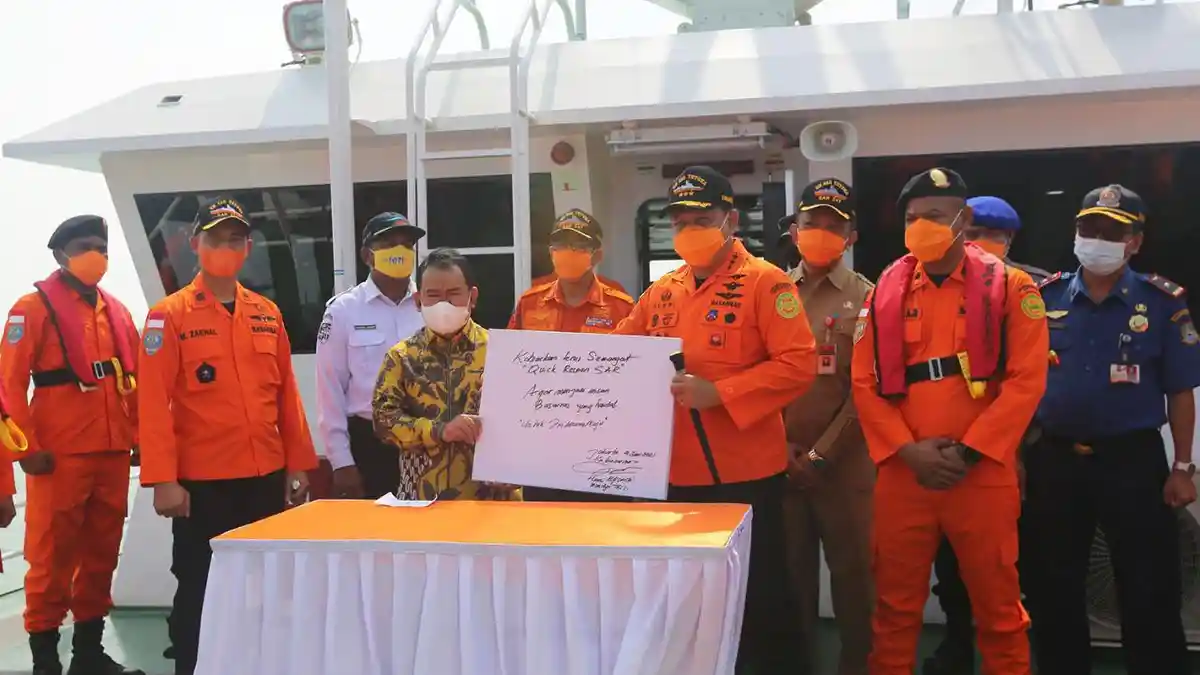 Melihat KN SAR 247 Tetuka, Kapal Baru Basarnas untuk Operasi SAR di Perairan Banten