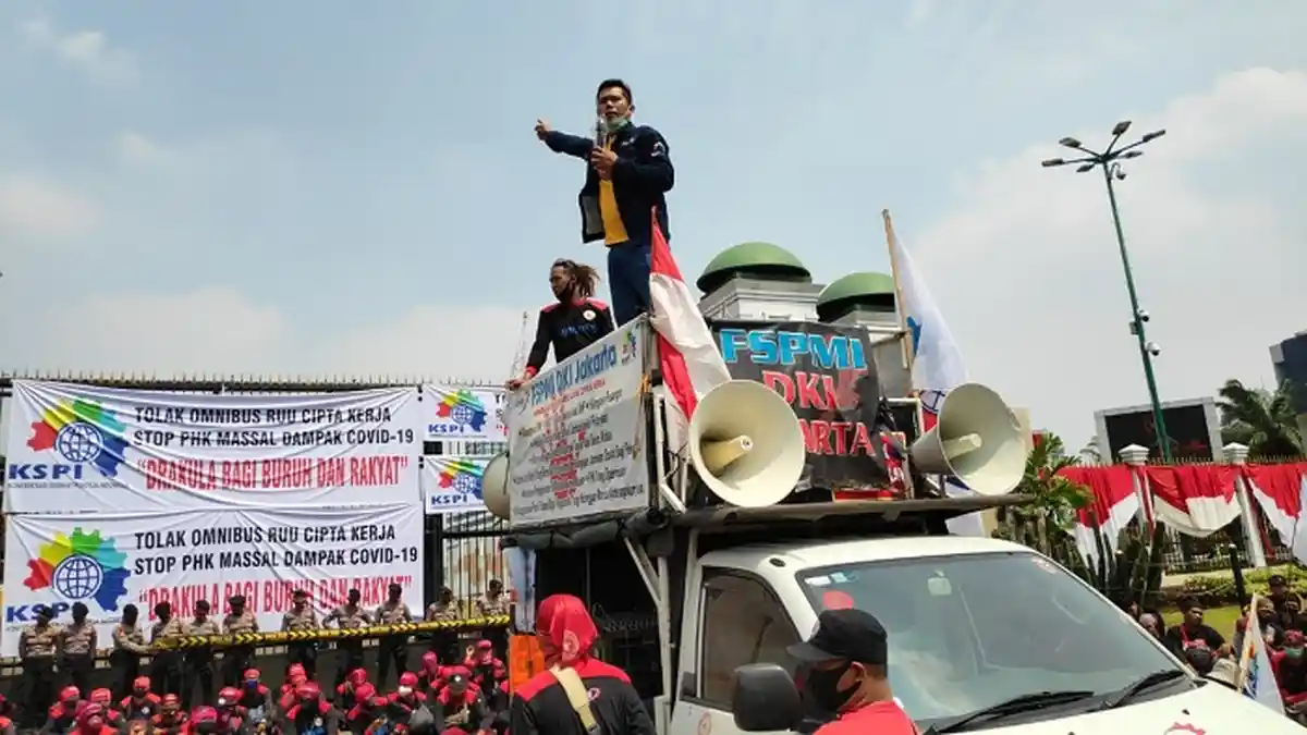 Polisi Tak Beri Izin Demo Buruh Tolak RUU Cipta Kerja