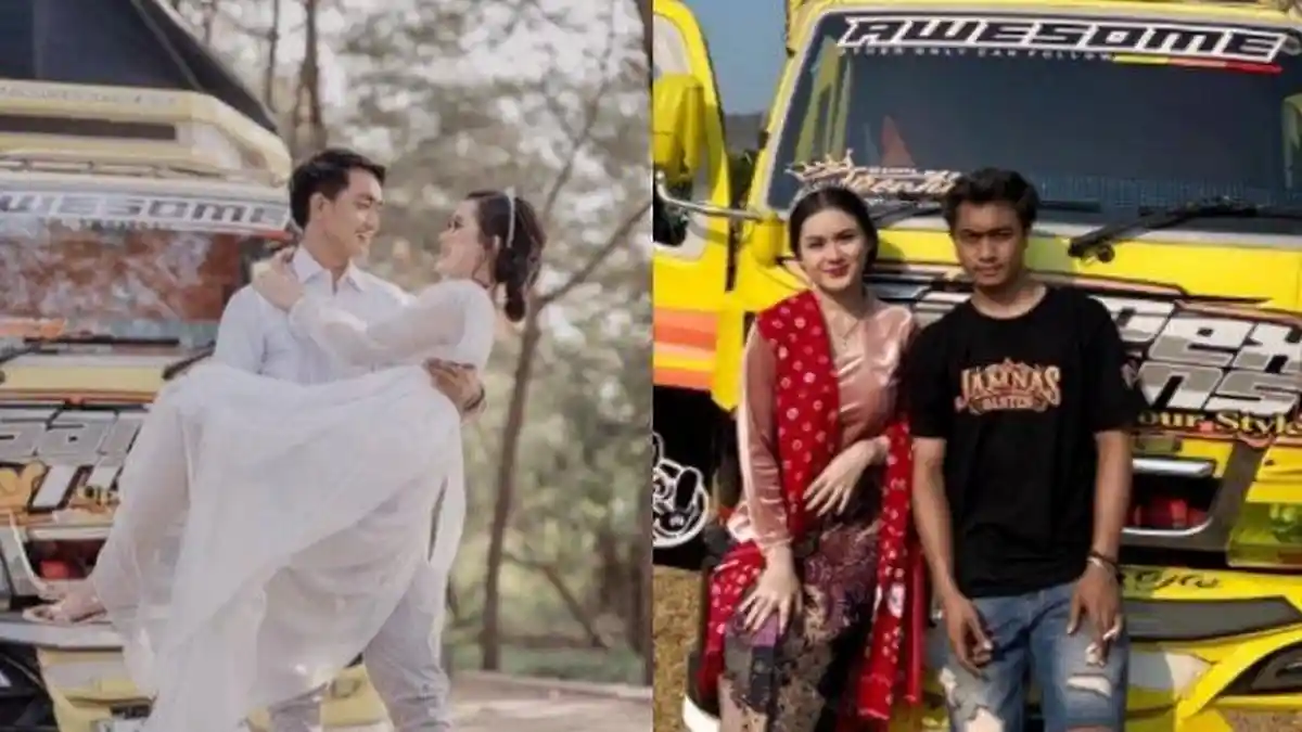 Kisah Cinta Model Dinikahi Sopir Truk, Rela Tinggalkan Profesi dan Ikut Suami Antar Muatan