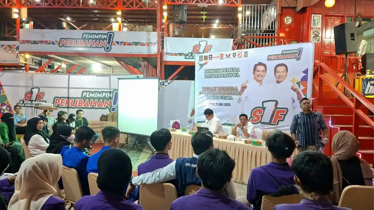 Diskusi Bersama Mahasiswa dan Pemuda Barito Utara, Shalahuddin-Felix Bahas Pendidikan