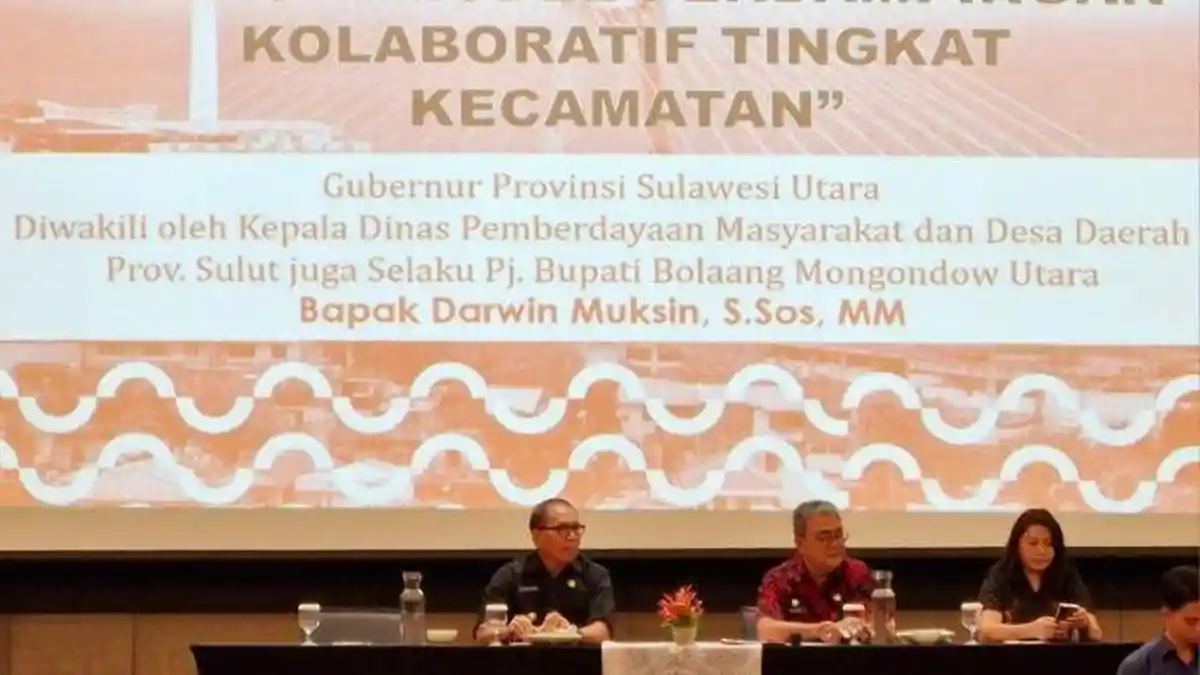 Begini Pesan Olly Dondokambey Saat Kegiatan Lokakarya Kecamatan Pengelolaan Dashboard