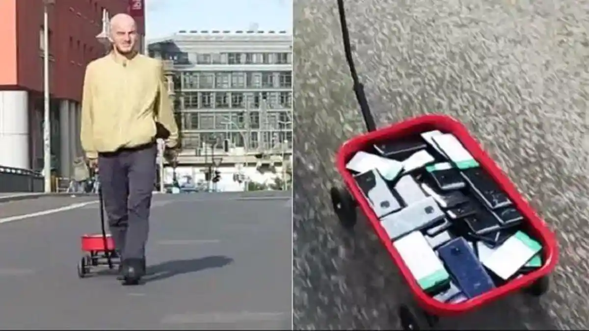VIRAL Seniman Bikin Jalanan 'Macet' di Google Maps, Pakai Puluhan Handphone