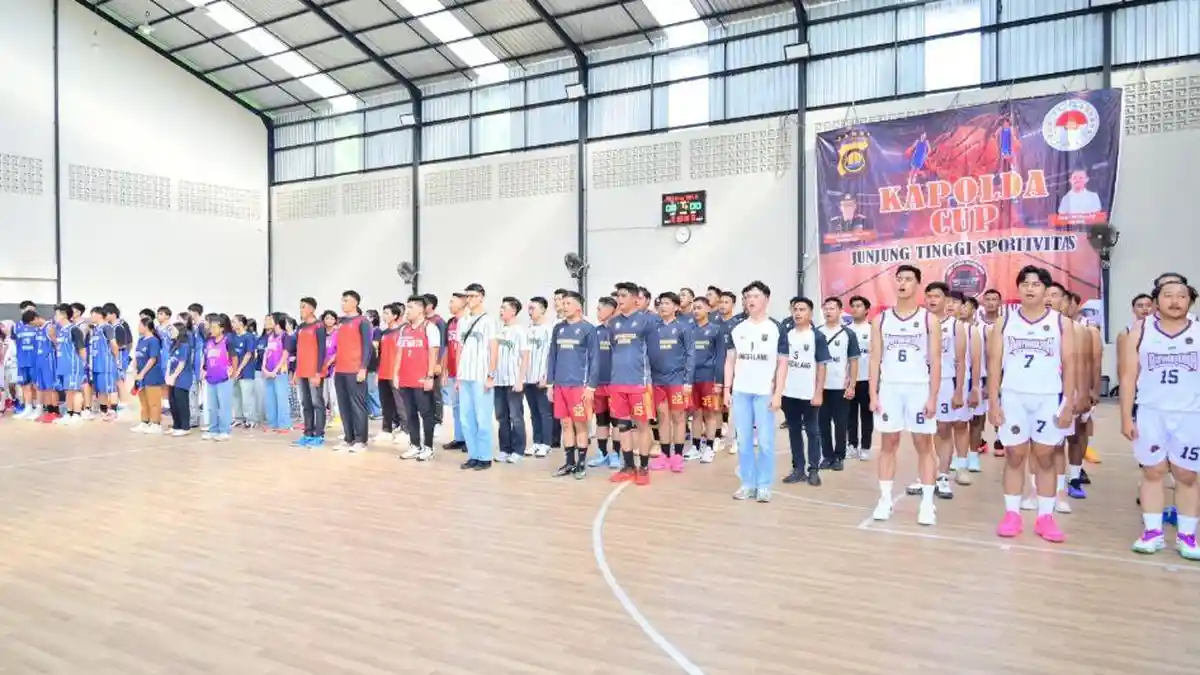 Turnamen Basket Kapolda Cup 2026 Resmi Dibuka, Polda Jambi Dorong Lahirnya Atlet Berprestasi - Tribunjambi.com