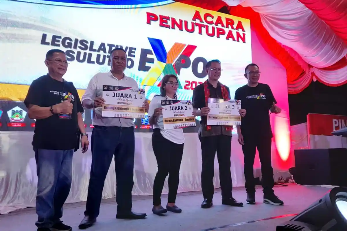 Stand Pameran DPRD Sitaro Terbaik 1 di Legislatif Sulutgo Expo 2023 di Gorontalo