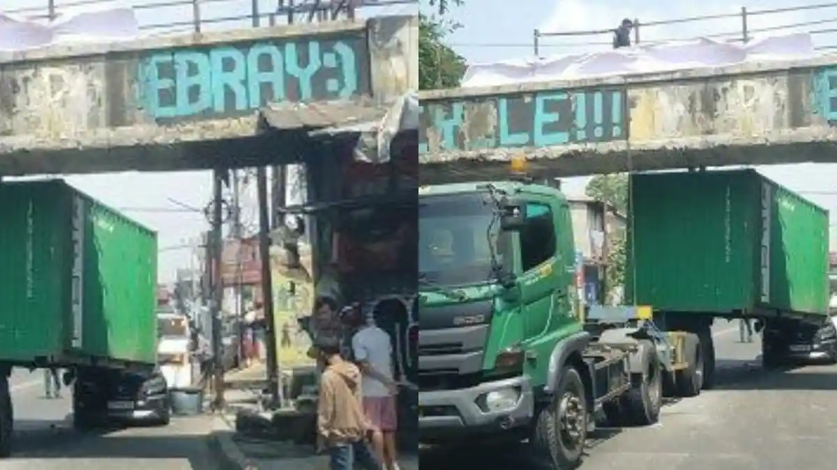 BREAKING NEWS - Kecelakaan Truk Kontainer di Bogor, 1 Pengendara Mobil Luka-luka