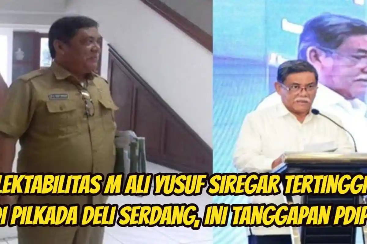 Elektabilitas M Ali Yusuf Siregar Ungguli Anita Lubis & Adlin di Pilkada Deli Serdang, Ini Kata PDIP