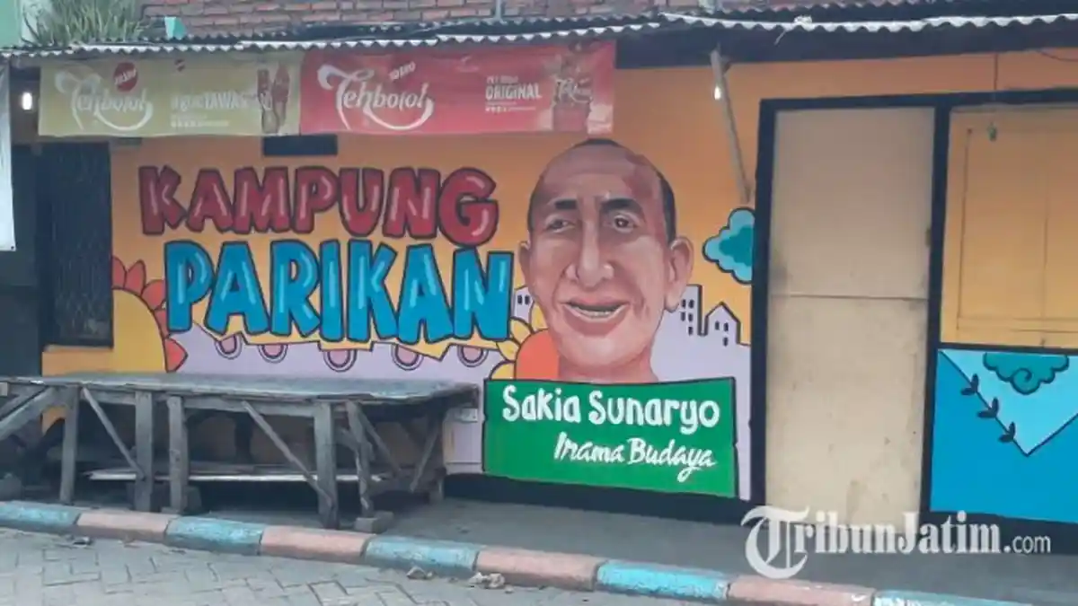 Kampung Parikan Kenalkan Seni Ludruk Lewat Coretan Mural di Tembok 150 Rumah Warga