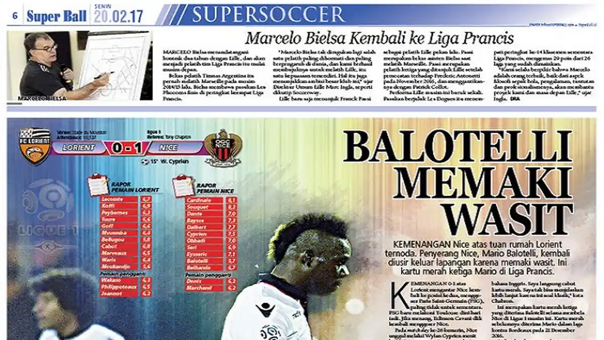 Mario Balotelli Diusir Lagi ke Luar Lapangan usai Memaki Wasit