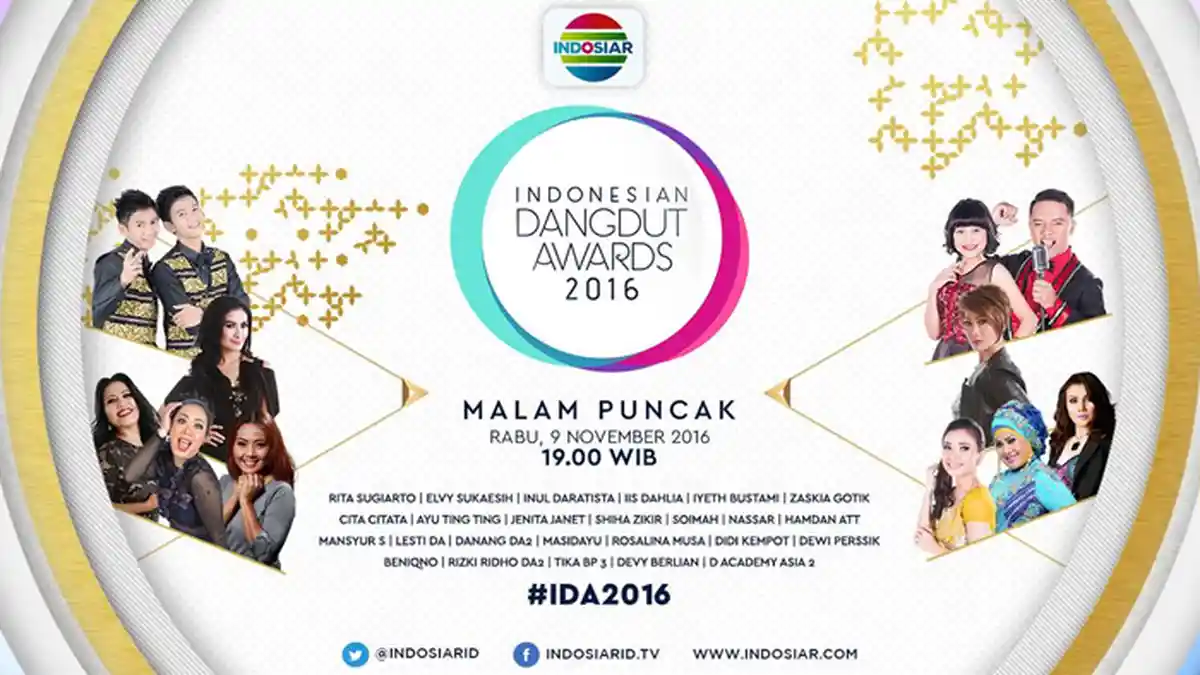 Inilah Nominasi Lengkap Ajang Penghargaan Indonesian Dangdut Awards 2016, Malam Ini!