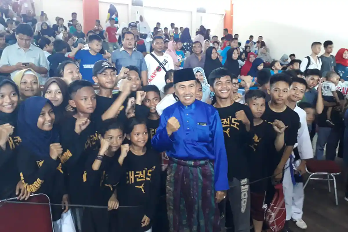 Buka Kejurda Taekwondo, GUbri Syamsuar Minta Dilaksanakan Tiap Tahun