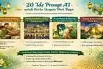 20 Contoh Prompt AI Gambar Ucapan Lebaran Idul Fitri, Gambar Estetik untuk di Media Sosial