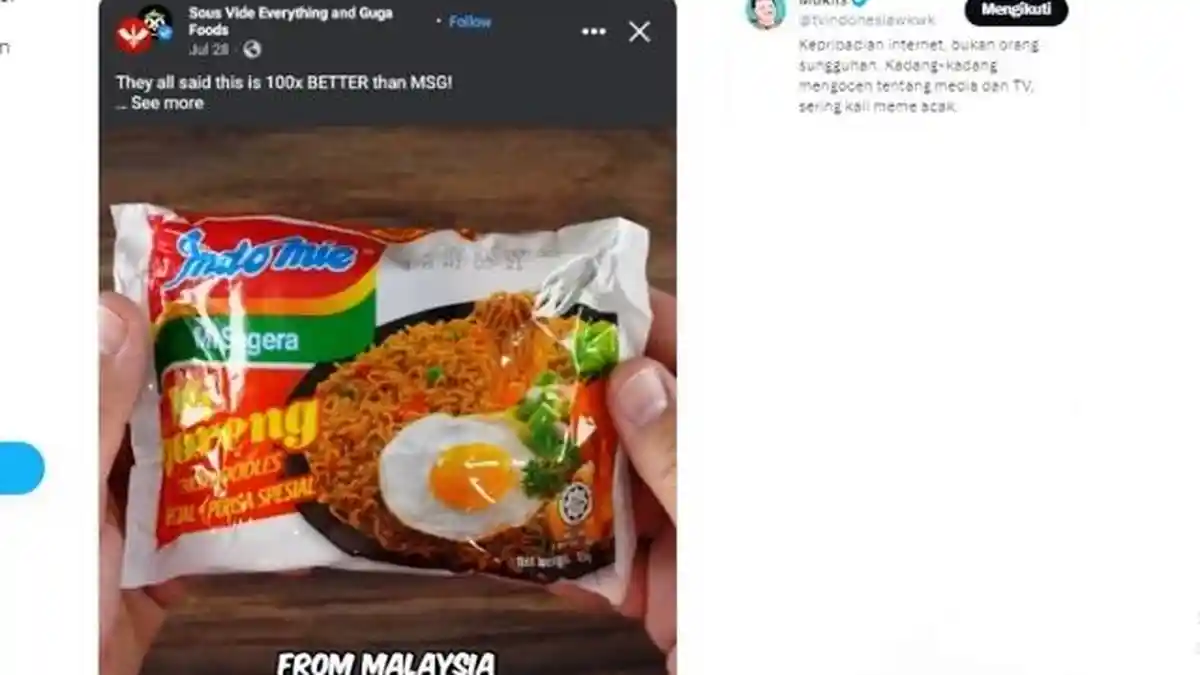 Viral Unggahan Indomie From Malaysia, Netizen Heboh, Ini Kata Indofood
