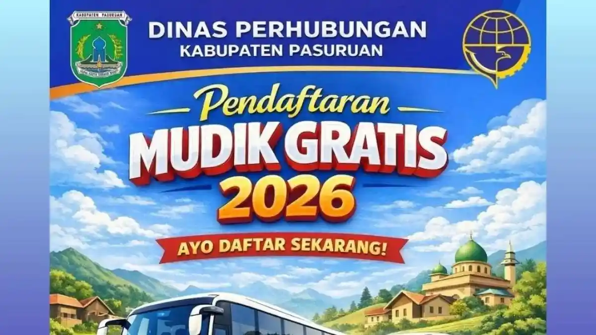 Link Mudik Gratis Dishub Kabupaten Pasuruan dan Polres Pasuruan, Kuota 240 Orang