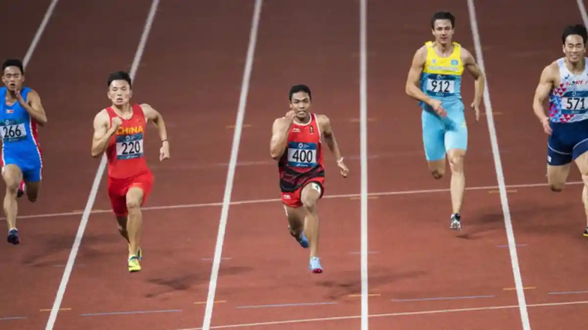 Muhammad Zohri Finis di Peringkat 7, Rekor Baru Tercipta di Lari 100 Meter Putra Asian Games 2018