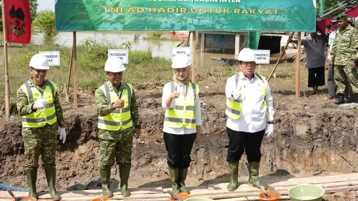 Jembatan Perintis Garuda di Lampung Timur Resmi Dibangun, Wagub Ajak Warga Rawat Jembatan