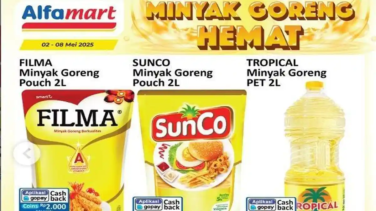 Diskon Minyak Goreng 2 Liter di Alfamart Kamis, 8 Mei 2025: Semua Merk Hanya Rp30 Ribuan