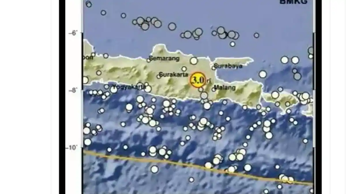 Gempa Bumi Baru Terjadi di Jawa Timur Senin 22 Januari 2024, Hanya Jarak 12 Km