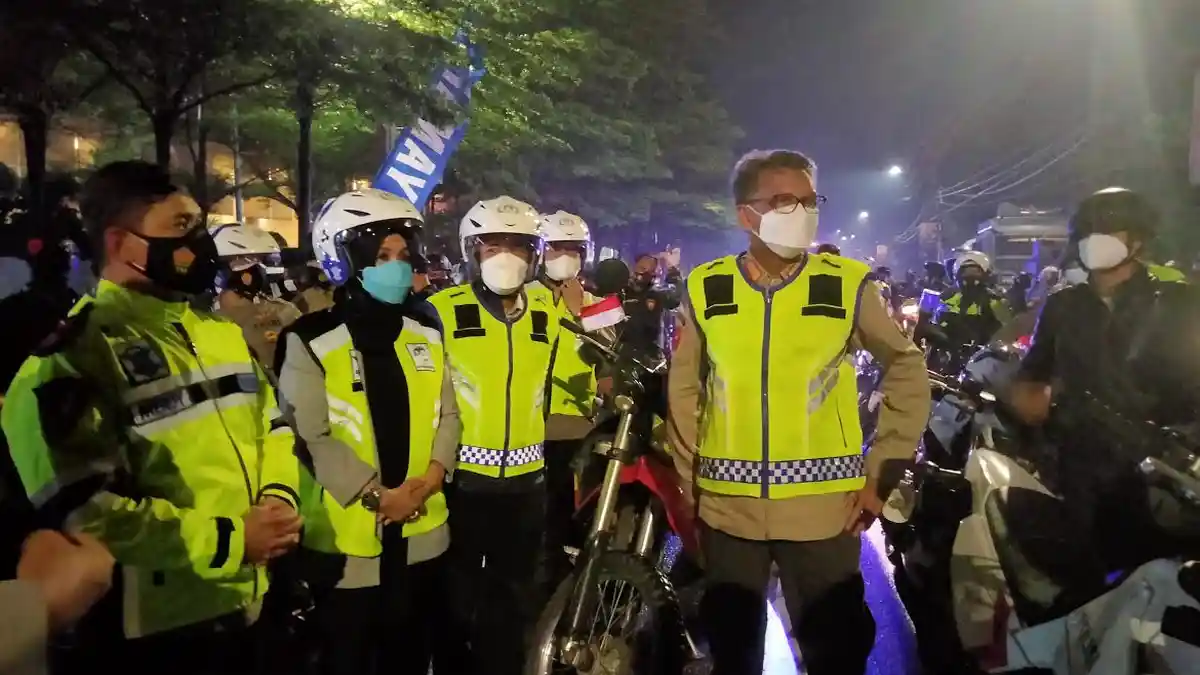 Gubernur Nurdin Pimpin Patroli Pengamanan Malam Tahun Baru, Ini Hasilnya